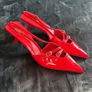 Fashion Nova Striking Red Pointed Heels